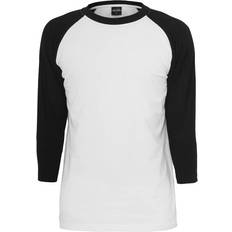 Urban Classics Contrast 3/4 Sleeve Raglan T-shirt - White/Black