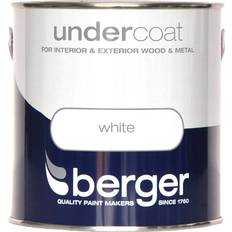 Berger Undercoat Metal Paint, Wood Paint Brilliant White 2.5L