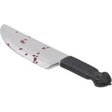 Silver Maskerad Tillbehör Hisab Joker Knife with blood