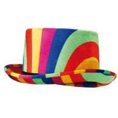 Billig Hatter Hisab Joker Rainbow Top Hat