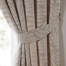 Polyester Curtain Accessories Dunelm Alderly Natural Tiebacks