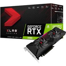 GeForce RTX 2080 Graphics Cards PNY GeForce RTX 2080 8GB XLR8 Gaming (VCG20808DFPPB-O)