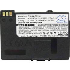 Cameron Sino Connect 3000 112125 X250 Batterie pour téléphone sans fil Adapté aux marques: Gigaset, Siemens, Telekom Li-Ion 3.7 V 750 mAh