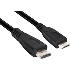 HDMI-Kabel - Premium High Speed mit Ethernet (4K) - Standard HDMI-Standard HDMI Club 3D Mini HDMI - HDMI 2.0 1m