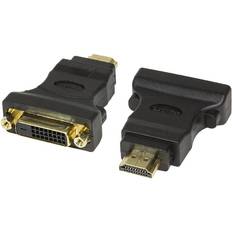 Dvi d till hdmi LogiLink HDMI - DVI-D Dual Link M-F Adapter