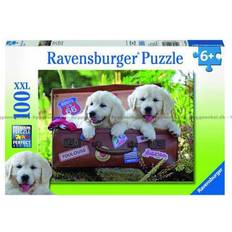 Puslespill Ravensburger Traveling Pups XXL 100 Pieces