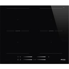 Plaques de cuisson Smeg SI2M7643D 3200W Automatique 4 Foyers Vitrocéramique Noir