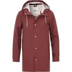 Baumwolle - Herren Regenjacken & Regenmäntel Stutterheim Stockholm Raincoat Unisex - Burgundy