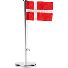 Sølv flagstang Zone Denmark Flagstang Dekorationsfigur 18cm