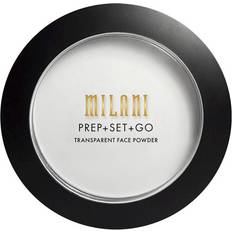 Compact Face Primers Milani Prep + Set + Go Transparent Face Powder #01 Transparent