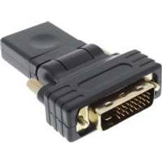 Hdmi adapter angle InLine Flexible Angle Gold HDMI - DVI-D F-M Adapter