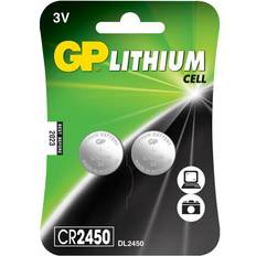 CR2450 Batterie e Caricabatterie GP Batteries Batteria a bottone CR 2450 3 V 2 pz. 600 mAh Litio GPCR2450STD442C2