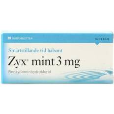 Receptfria läkemedel Zyx Mint 3mg 20 st Sugtablett