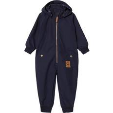 Blau Shelloveralls Mini Rodini Pico Baby Overall - Navy (1821011267)