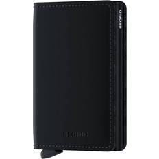 Secrid Slimwallet Matte Black - Matte Black/Red