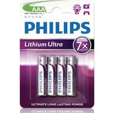 Lithium aaa Philips Lithium Ultra FR03 Mignon AAA 4 stuks