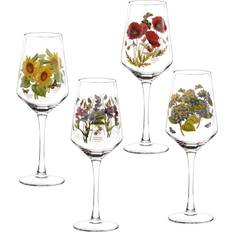 Portmeirion Botanic Garden Verre à Vin Rouge, Verre à Vin Blanc 45cl 4pcs