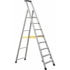 Zarges Trapjes Zarges Aluminium 8 steps Step Ladder, 1.7m platform height, 2.29m open length