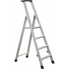 Zarges Trapjes Zarges Aluminium 4 steps Step Ladder, 0.83m platform height, 1.43m open length