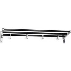 100.0 cm Hattehylder Habo Elegant Alu/Black Hattehylde 100x18.5cm