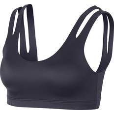 Nike Indy Shine Light Support Sports Bra - Carbon Black/Black