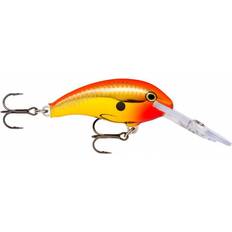 Gös Fiskedrag Rapala Shad Dancer 5cm Chrome Gold Fluorescent Red