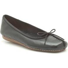 41 ½ Ballerines Clarks Freckle Ice Black Leather Female - Schwarz