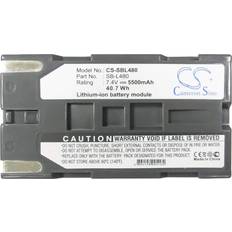 Cameron Sino Ersatzakku CS-SBL480 Samsung SB-L480 7,4 Volt 5500mAh Li-Ion