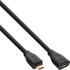 InLine USB Micro-B-USB Micro-B M-F 2.0