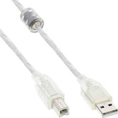 InLine Ferrite Choke USB A - USB B 2.0 0.5m