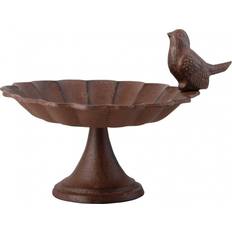 Esschert Design Décorations de Jardin Esschert Design Birdbath on Foot Cast Iron 1 Bird FB164