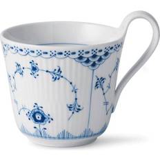 Royal Copenhagen Blue Fluted Half Lace Coffee Cup 33cl