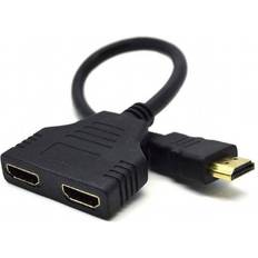 Gembird Passive HDMI - 2xHDMI M-F Splitter Adapter 0.2m