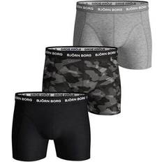 Björn Borg Uomo Intimo Björn Borg Shadeline Shorts 3-Pack Black Male