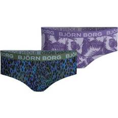 Blauw Onderbroeken Björn Borg Leopard and Palmleaf Hipster For Girls 2-pack - Pattern-2 (1831-1327)