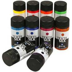 Blue Textile Paint Schjerning Textil Silk Paint 10x50ml