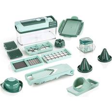 Grün Gemüseschneider Genius Nicer Dicer Fusion Julietti Gemüseschneider 16Stk.