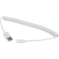 Gembird Coiled USB A - USB Micro-B 2.0