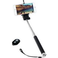 Treppiedi per fotocamera LogiLink I-TRIPOD-SELFIEREM Monopiede Telescopico SelfieStick Smartphone Bluetooth con telecomando