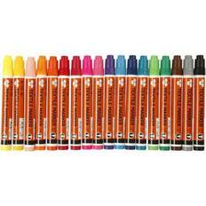 Gule Tekstiltusjer Textile Marker 2-4mm 18 Pieces