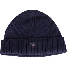 Gant Dame Luer Gant Wool Lined Beanie - Marine