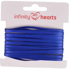 Blå Bånd Infinity Hearts Satin Band Double Sided 3mm 329 Navy Blue - 5m