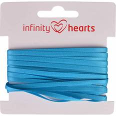 Bånd Infinity Hearts Satin Band Double Sided 3mm 325 Turquoise - 5m