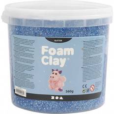 Blå Foam clay Foam Clay Glitter Clay Blue 560g