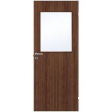 Valnöt Skjutdörrar Swedoor Easy Nature G21 Walnut Skjutdörr Klarglas (62.5x194cm)