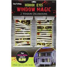 Amscan Zombie Window Horror Magic Eyes 2-pieces