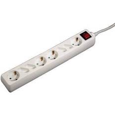 Ciabatte Elettriche Hama 00047776 Multipresa con interruttore 8 scomparti Bianco Schuko 1 pz