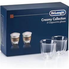 Without Handles Latte Glasses De'Longhi Creamy Latte Glass 19cl 6pcs