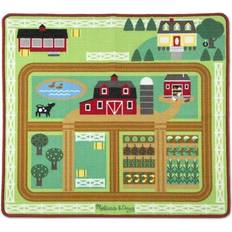 Melissa & Doug Round the Barnyard Farm Rug 35x39.4"