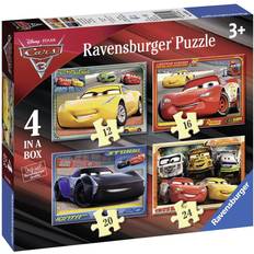 Puslespill Ravensburger Disney Pixar Cars 3 4 in Box 72 Pieces